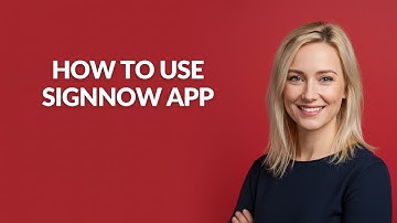 How to Use Signnow App - Julia