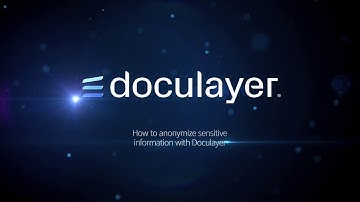 How to anonymize documents with Doculayer