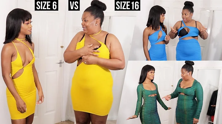 SIZE 6 VS SIZE 16 MOTHER & DAUGHTER TRY ON THE SAME OH POLLY X DUCKIE THOT OUTFITS  @Tashika Bailey