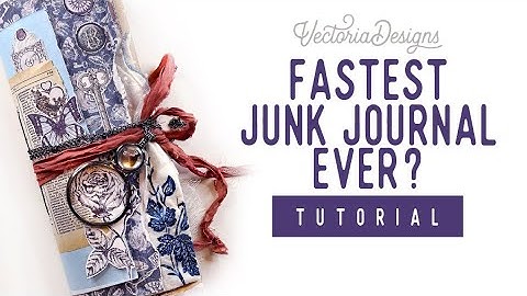 Quick & Easy Junk Journal Tutorial for Beginners | Gothic Journal Crafting Printables Kit