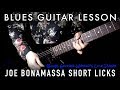 Tab  slow joe bonamassa blues licks in d  blues guitar lesson  235