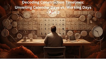 Decoding Construction Timelines: Working Days vs. Calendar Days - Part 2