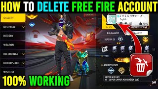 How To Delete Free Fire Account | Free Fire Id Delete Kaise Kare || How To Delete FF Account in 2024