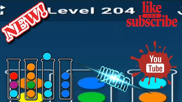 Ball Sort Puzzle Level 204 Color Sorting Games Level 204