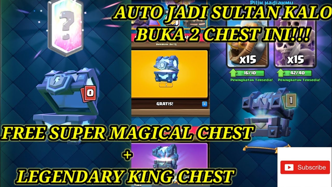 SUPERCELL BAGI FREE SUPER MAGICAL CHEST!!OPEN SUPER MAGICAL CHEST