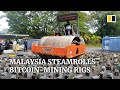 Malaysian police flatten US$1.25 million worth of bitcoin-mining machines with steamroller