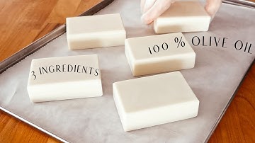 How to make castile soap / 100 % olive oil soap