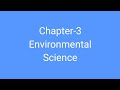 Environmental Science-Theory into practice- SEM 1/2 - DU/SOL/NCWEB/ REGULAR- AEC Chapter 3 Explained