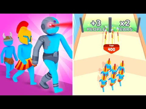 Crowd Evolution! 🤼🏹🔫 Gameplay iOS - People Evolution