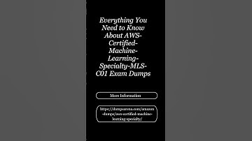 Enhance Your Learning with AWS Certified Machine Learning Specialty MLS C01 Dumps