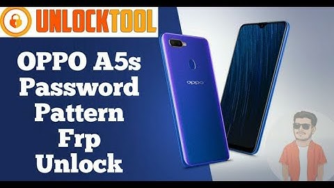 Oppo A5s Ax5s Password, Pattern Lock Reset 1 Click UNLOCK TOOL