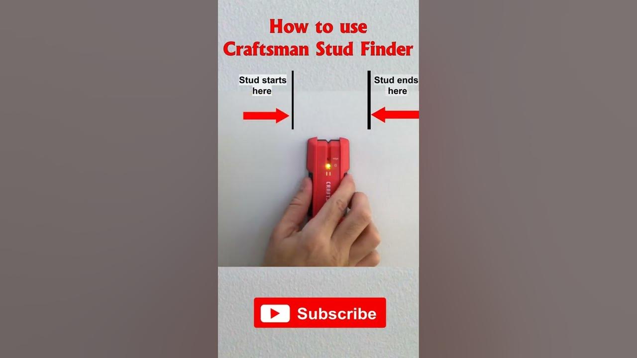 How to use CRAFTSMAN Stud Finder Shorts YouTube