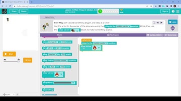 L11-1 |Code.org | Express-2021 | Lesson 11:Mini-Project: Sticker Art | level 1