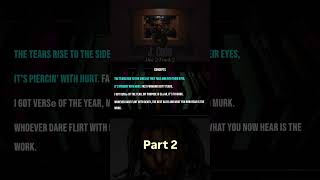 @jcole Disc 2 Track 2 Bar for Bar Breakdown pt.2