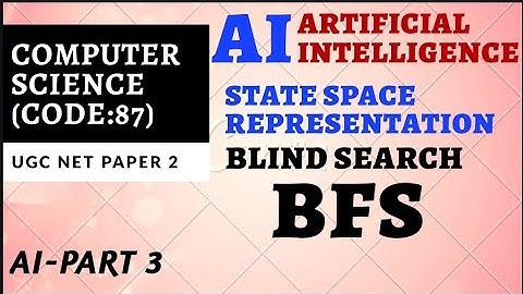 AI-State Space Representation,Blind Search-BFS|NET Computer Science CLASSES in Malayalam