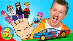 Finger Family Driving Occupations | Cars Trucks and Diggers | Kids Songs