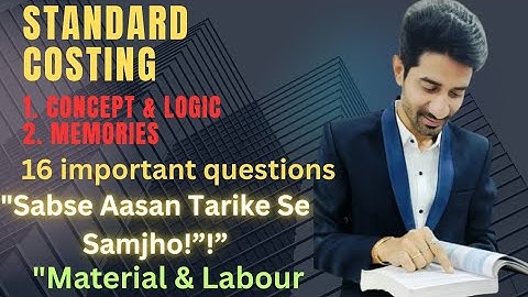 “Standard Costing Explained through Logic & Story|Cost Accounting|B.com, M.com,CA,CS,CMA
