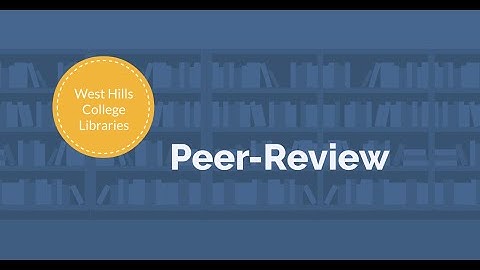 Peer Review | WHCCD Libraries