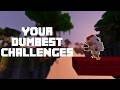 I Tried YOUR Dumbest Bedwars Challenges...