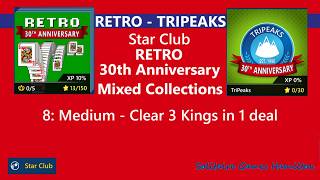 Star Club | RETRO - 30th Anniversary | TriPeaks #8: Medium - Clear 3 Kings in 1 deal screenshot 4