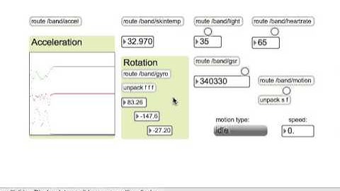 Microsoft Band OSC sender to Max/MSP