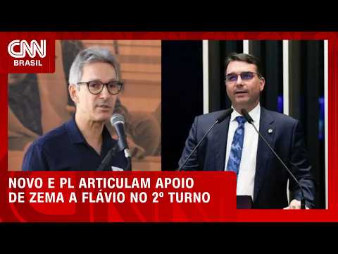 Novo e PL articulam apoio de Zema a Flávio após apuração do 1º turno | CNN 360°