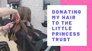 Donating my hair to the Little Princess Trust.