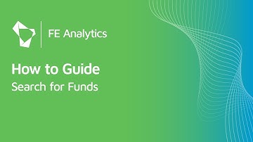 FE Analytics How to Guide - Searching for Funds