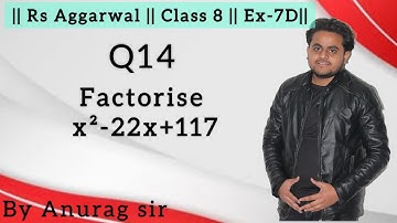 Factorise x²-22x+117