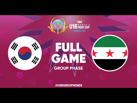 LIVE Korea V Syria FIBA U16 Women S Asia Cup 2025 Division A Classification 7 8