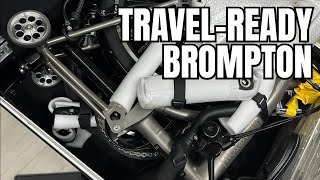 How I packed my Brompton T Line with M Bar into B&W Bike luggage?