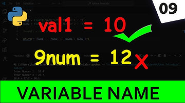 How To Name Variables in Python Programming Language | Python For Beginners