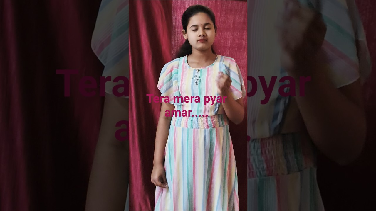 Tera mera pyar amar#Hindi song#viral video#singer#lata didi#Tanishka#