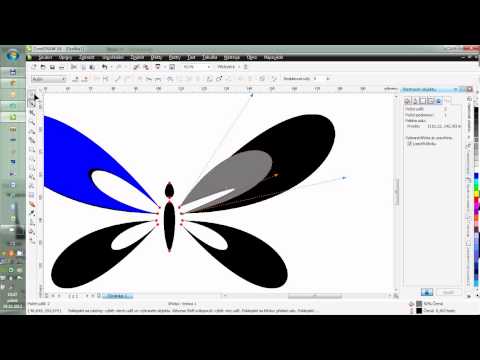 Butterfly – tutorial for Corel Draw (czech comment)