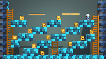 Unity 3D  Engine - Lode Runner Remastered Gameplay