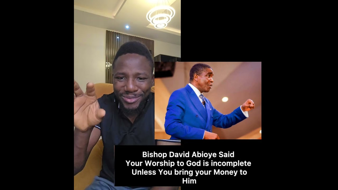 Ваше служение Богу неполноценно без ваших денег. — Дэвид Абиое