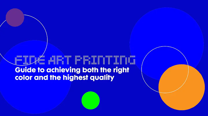 Fine Art Printing: Guide to achieving both the right color and the highest quality—Intro