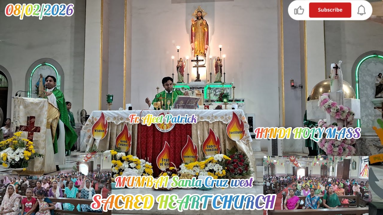 Hindi Holy Mass 2026#Sacred Heart Church#mumbai Santacruz west#like #subscribe #viralvideo #comment 