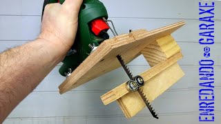 🔥 PORTABLE jigsaw JIG for perfect vertical cuts in wood