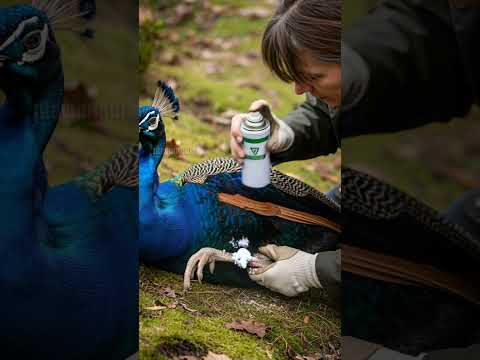 Passerby Finds And Rescues Stranded Peacock! #rescue #animals #wildlife #shorts