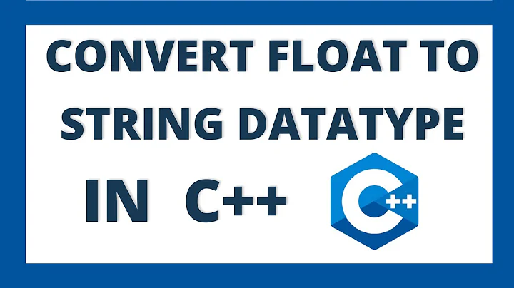 Convert float to string in c++ using 2 ways | Float to string datatype conversion