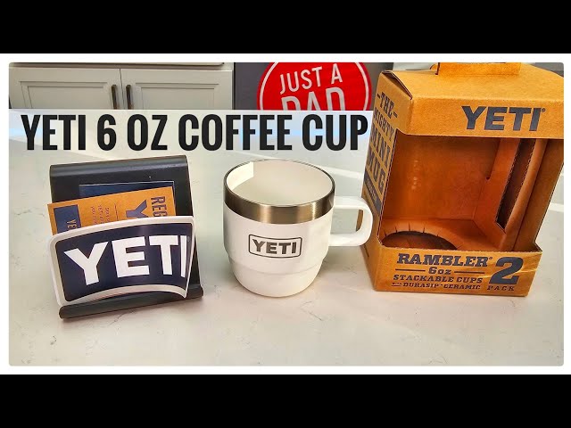 YETI Rambler 4 oz Stackable Cup, Stainless Steel, Vacuum Insulated  Espresso/Coffee Cup, 2 Pack, White