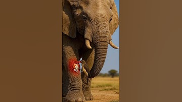 The bird is solving the elephant