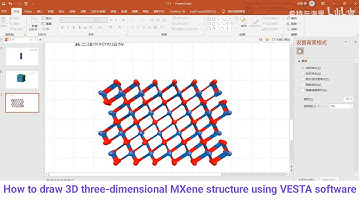 How to draw 3D three-dimensional MXene structure using VESTA software