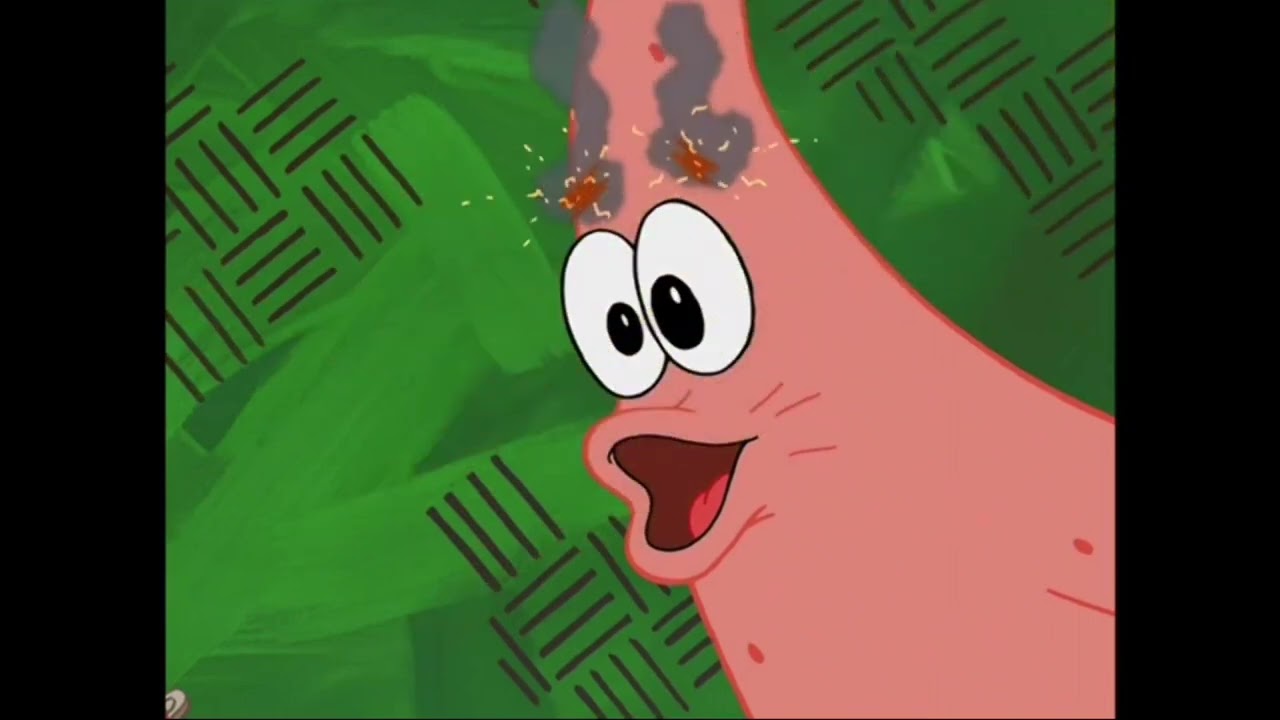 Patrick's eyebrows disintegrate