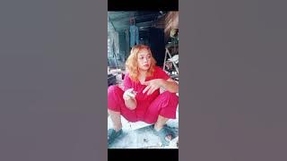 BEAUTIFUL MOTHER IS STILL SITTING ON THE BACK TERRACE OF HER HOUSE WHILE OLD PEANG KOPEKIN