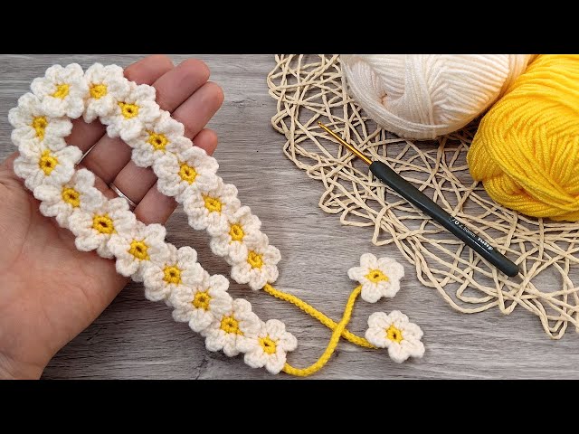 How To Crochet Flowers Headband at Malik Keck blog