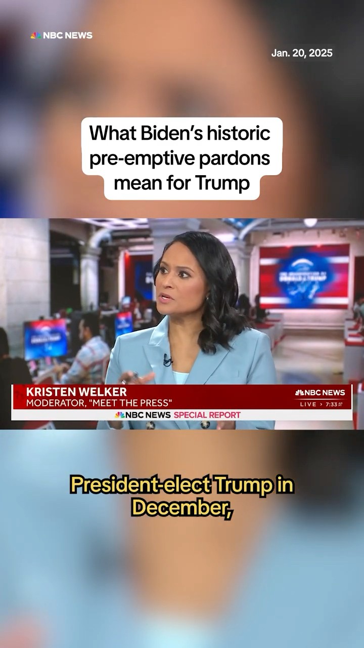 What Biden's historic pre-emptive pardons mean for Trump