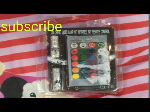 carcob colorful auto lamp of infrared ray remote control