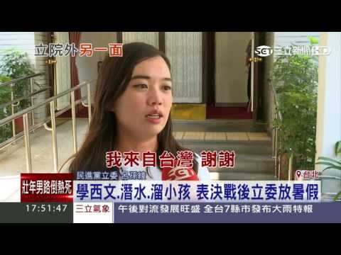 學西文、潛水、溜小孩　表決戰後立委放暑假│三立新聞台